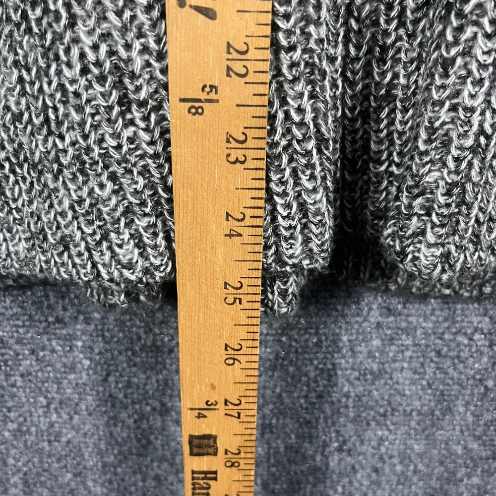 Jones New York Cardigan Women Medium Black White Marled Knit Shawl Collar NWT - Picture 8 of 9